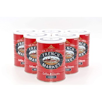 French Market Coffee & Chicory City Roast 12 oz Pack of 6 French Market Coffee & Chicory City Roast 12 oz Pack of 6